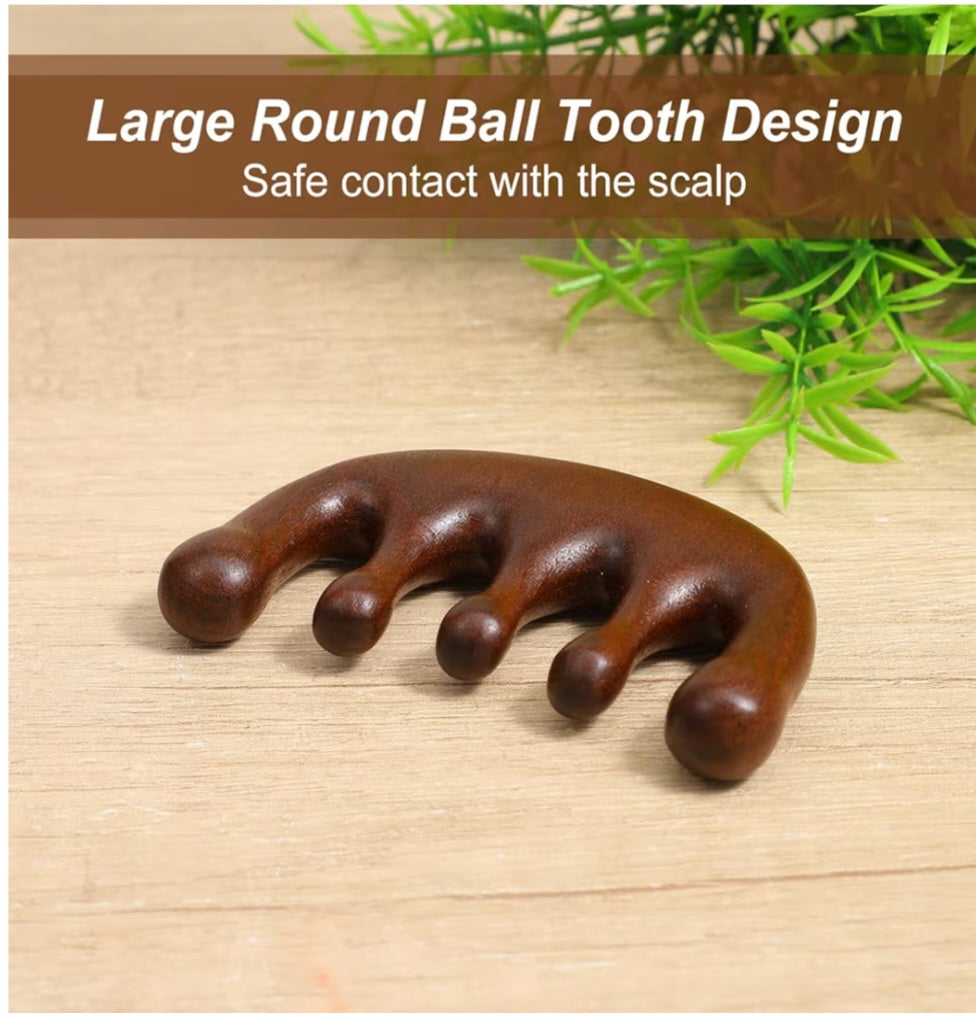 Wooden Scalp Massager